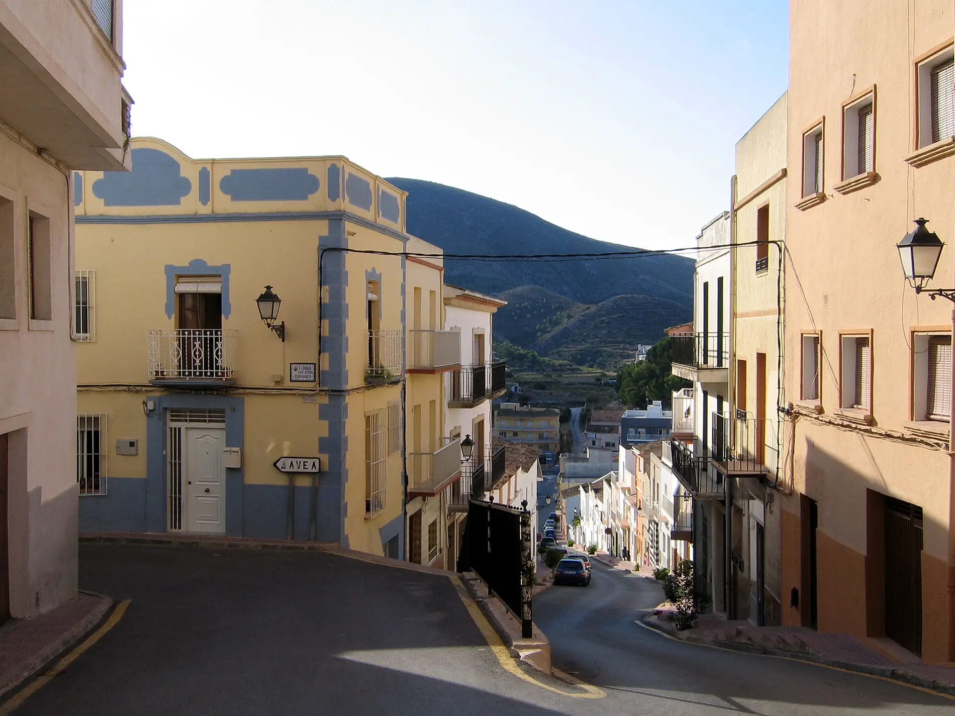 Benitachell Gasse mit spanischem Flair