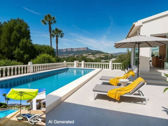 Villa with mountain views and great potential for sale in Calpe