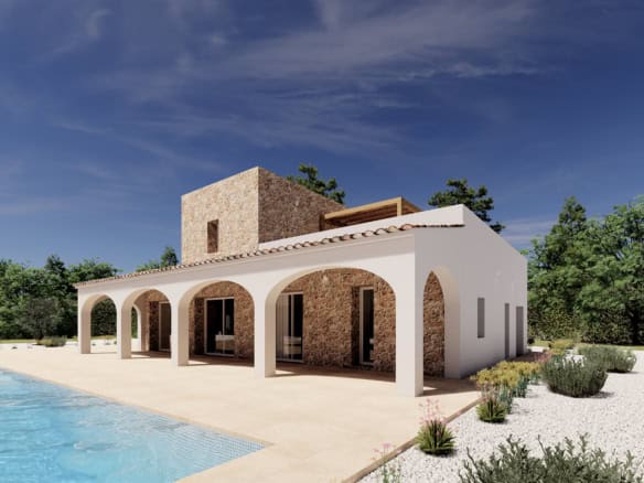 Project: luxury finca for sale in Benissa with mountain views